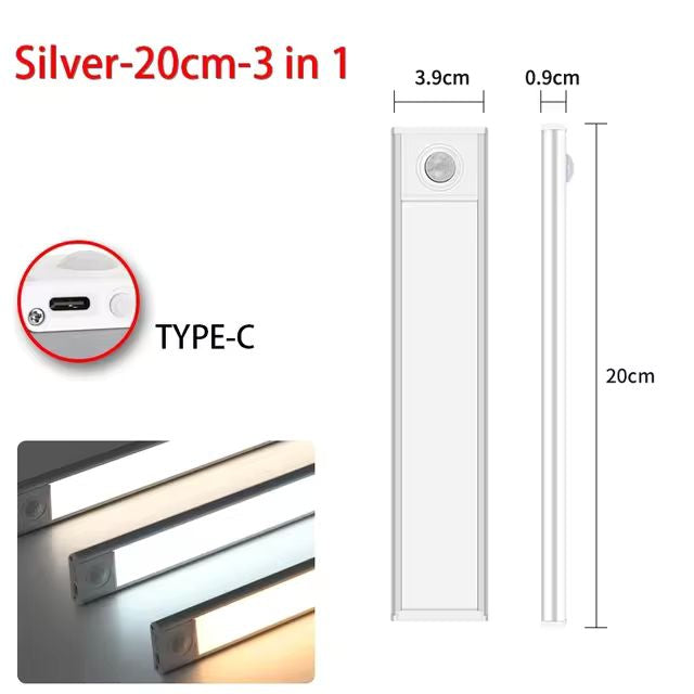 Led Inteligente 3 em 1 com Sensor de Movimento
